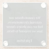 震源地の知恵：反応を通じて力を強化 ガラスコースター (裏面)