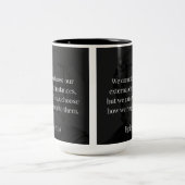 震源地の知恵：反応を通じて力を強化 ツートーンマグカップ (中央)