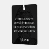 震源地の知恵：反応を通じて力を強化 メタルオーナメント (正面左)