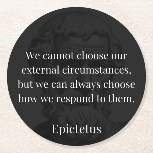 震源地の知恵:反応を通じて力を強化 ラウンドペーパーコースター (正面)