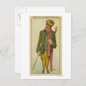 震災を経験したゴルファー ポストカード (正面/裏面)