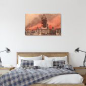 震災後の市役所の見学 キャンバスプリント (インサイチュ (寝室))