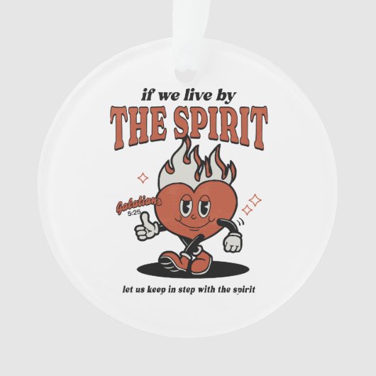 霊の実 – 霊によって生きる オーナメント (正面)