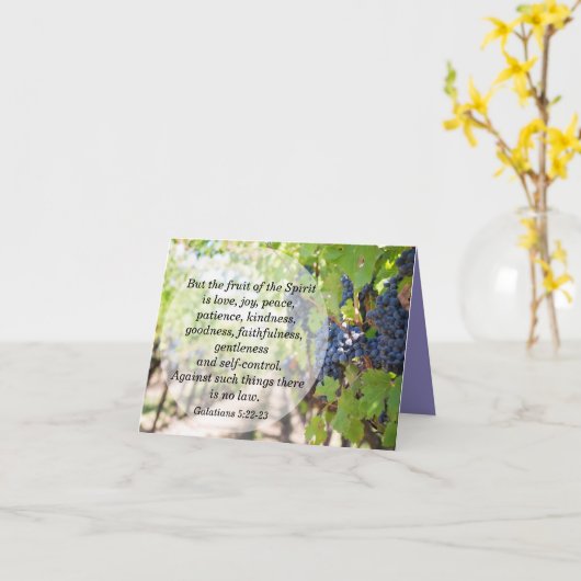 霊の果実 カード (黄色い花)