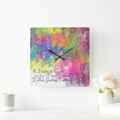 霊の果実 – ガラティア人5 スクエア壁時計 (ホーム)