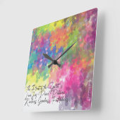 霊の果実 – ガラティア人5 スクエア壁時計 (傾斜)