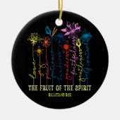 霊ガラテヤの果実5 22フローラChri セラミックオーナメント (正面)