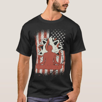 霊性メディテーションAmerican Yoga 1 Tシャツ