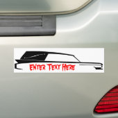 霊柩車のバンパーステッカー バンパーステッカー (車上)