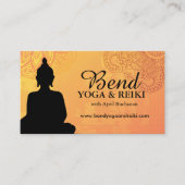 霊気およびヨガの名刺 名刺 (正面)