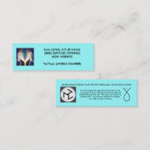 霊気か治療 スキニー名刺 (正面/裏面)