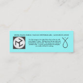 霊気か治療 スキニー名刺 (裏面)