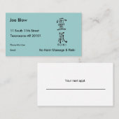 霊気のための漢字 予約カード (正面/裏面)