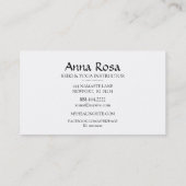 *~*霊気のエネルギー修復光線虹の輝き 名刺 (裏面)