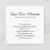 *~*霊気のエネルギー修復光線軽量作業員 スクエア名刺 (裏面)