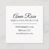 *~*霊気のエネルギー修復光線軽量作業員 スクエア名刺 (裏面)