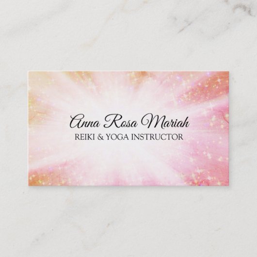 *~*霊気のエネルギー回復の光線が輝く 名刺 (正面)