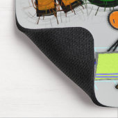 霊気のギフト棒人間たちのデザインの マウスパッド (コーナー)