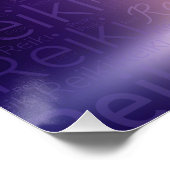 霊気のシンボルと紫色の光の癒し手 ポスター (コーナー)