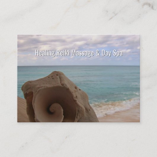 霊気のマッサージの代替医療のホリスティックなビーチ 名刺 (正面)