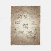 霊気の主義-霊気の教訓の金薄い フリースブランケット (正面)