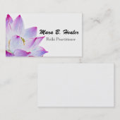 霊気の修士または開業医の光に満ちたビジネス 名刺 (正面/裏面)