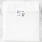 霊気の修行者が癒し手を持つ スクエアシール (バッグ)