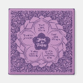 霊気の原則 – ロータスの霊気の教訓 マグネット (正面)