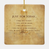 霊気の原則-霊気の方針 セラミックオーナメント (裏面)