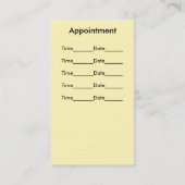 霊気の名刺 予約カード (裏面)