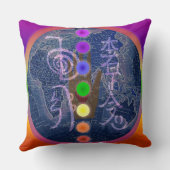 霊気の地球のチャクラの枕 クッション (裏面)