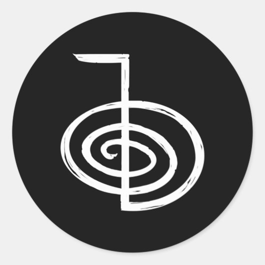 霊気の強力なエネルギーシンボル ラウンドシール (正面)