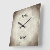 霊気の時間 スクエア壁時計 (傾斜)