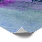 霊気の検索、ピースブルーパープルの水色の検索 ポスター (角)