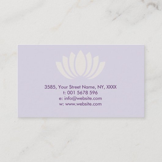 霊気の治療の記号および手の螢石および金ゴールド 名刺 (裏面)