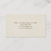 霊気の治療の記号および教訓のパステルの金ゴールド 名刺 (裏面)