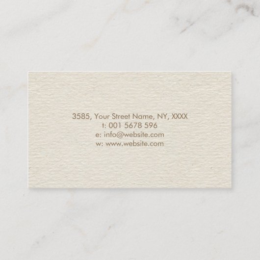 霊気の治療の記号および教訓のパステルの金ゴールド 名刺 (裏面)