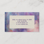 霊気の治療の記号および教訓の水彩画 名刺 (裏面)