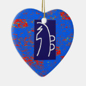 霊気の治療の記号のテンプレートの健康の福利 セラミックオーナメント (右)