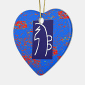 霊気の治療の記号のテンプレートの健康の福利 セラミックオーナメント (左)