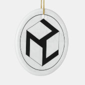 霊気の漢字および女性のAntahkarana セラミックオーナメント (右)