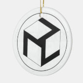 霊気の漢字および女性のAntahkarana セラミックオーナメント (左)