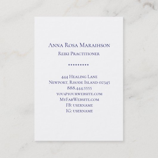 *~*霊気の生命の星占い宇宙 名刺 (裏面)