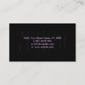 霊気の記号および教訓の水彩画 名刺 (裏面)