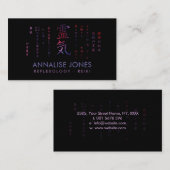 霊気の記号および教訓の水彩画 名刺 (正面/裏面)