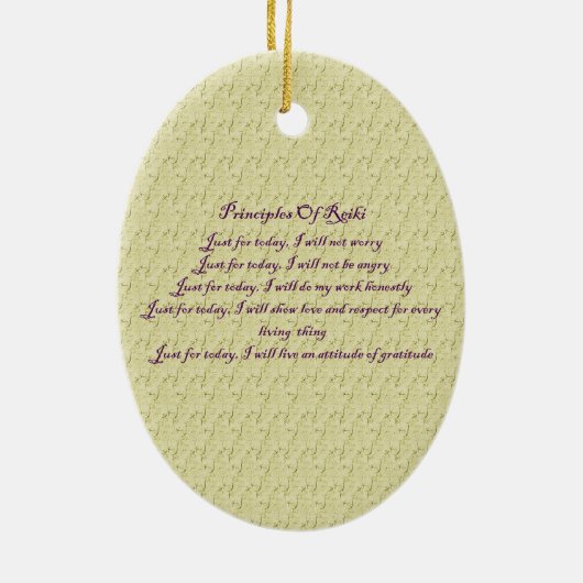 霊気の記号と原則感動的 セラミックオーナメント (裏面)