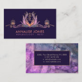 霊気の象徴と手と金ゴールド  名刺 (正面/裏面)