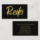 *~*霊気の開業医またはEnergy Healer 名刺 (正面/裏面)