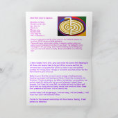 霊気のKarunaの治療の記号-中祈りの言葉の文字 サンキューカード (内部)