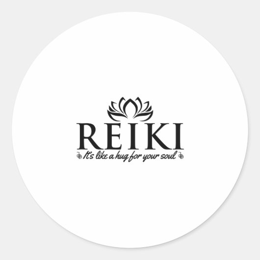 霊気はあなたの魂のための抱擁のようなものである – 霊気マスター ラウンドシール (正面)